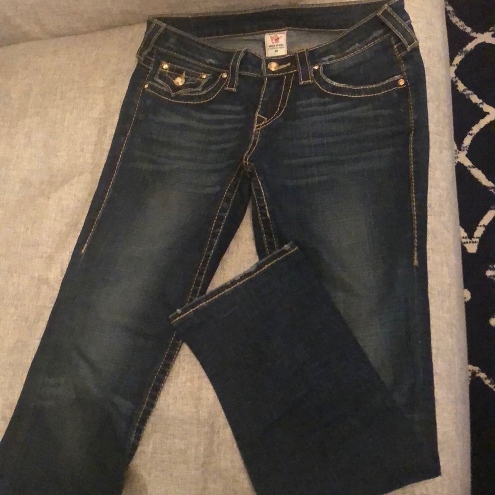 True religion jeans with fancy buttons